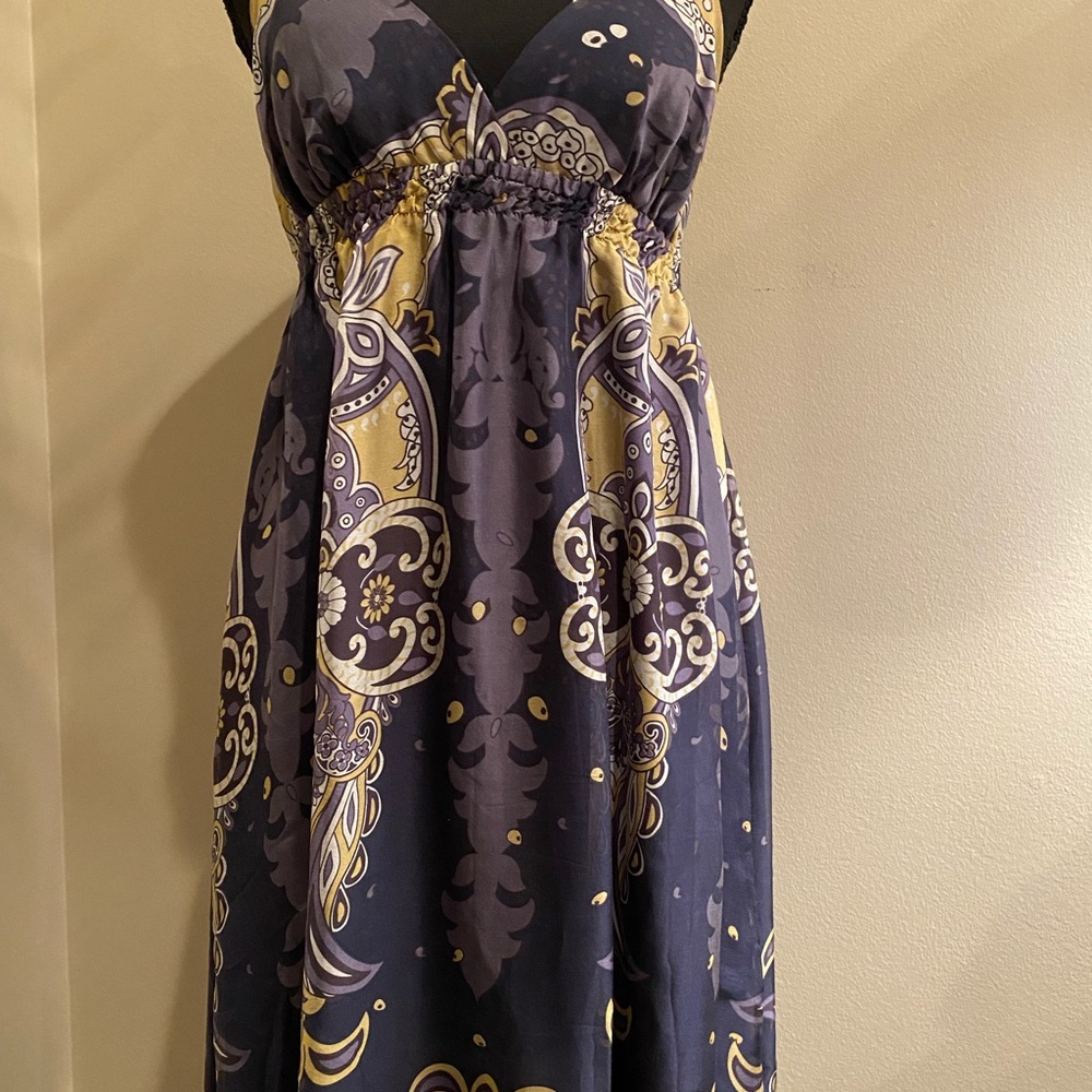 100% silk maxi dress - Picture 11 of 13